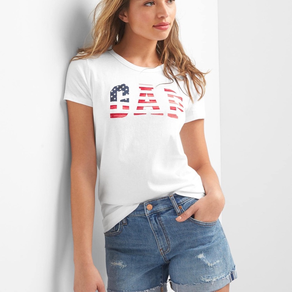 Gap flag logo tee